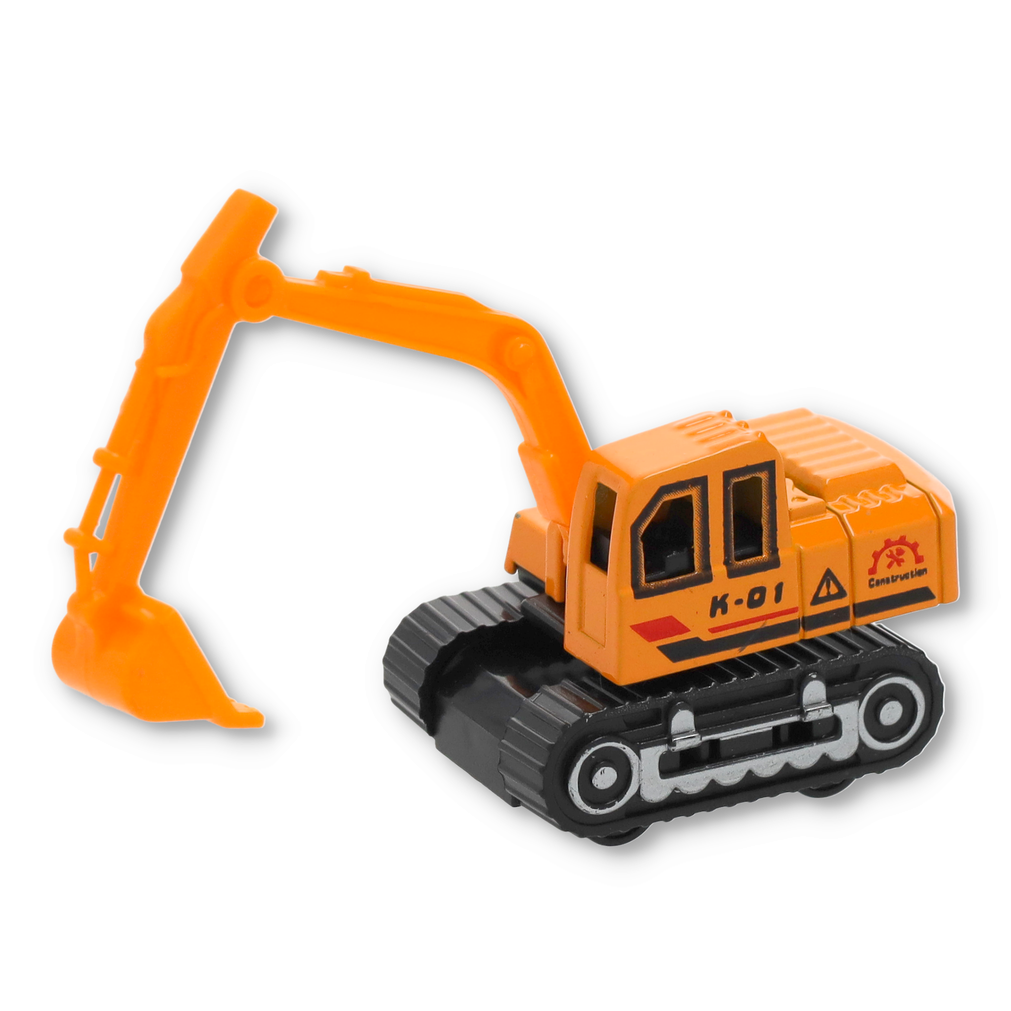 (6er Set) 1:64 Spielzeug Truck Kinder Baustellen Fahrzeug - Orange