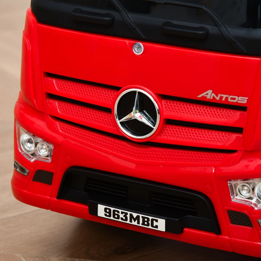 HOMCOM Rutscherfahrzeug als LKW rot, schwarz