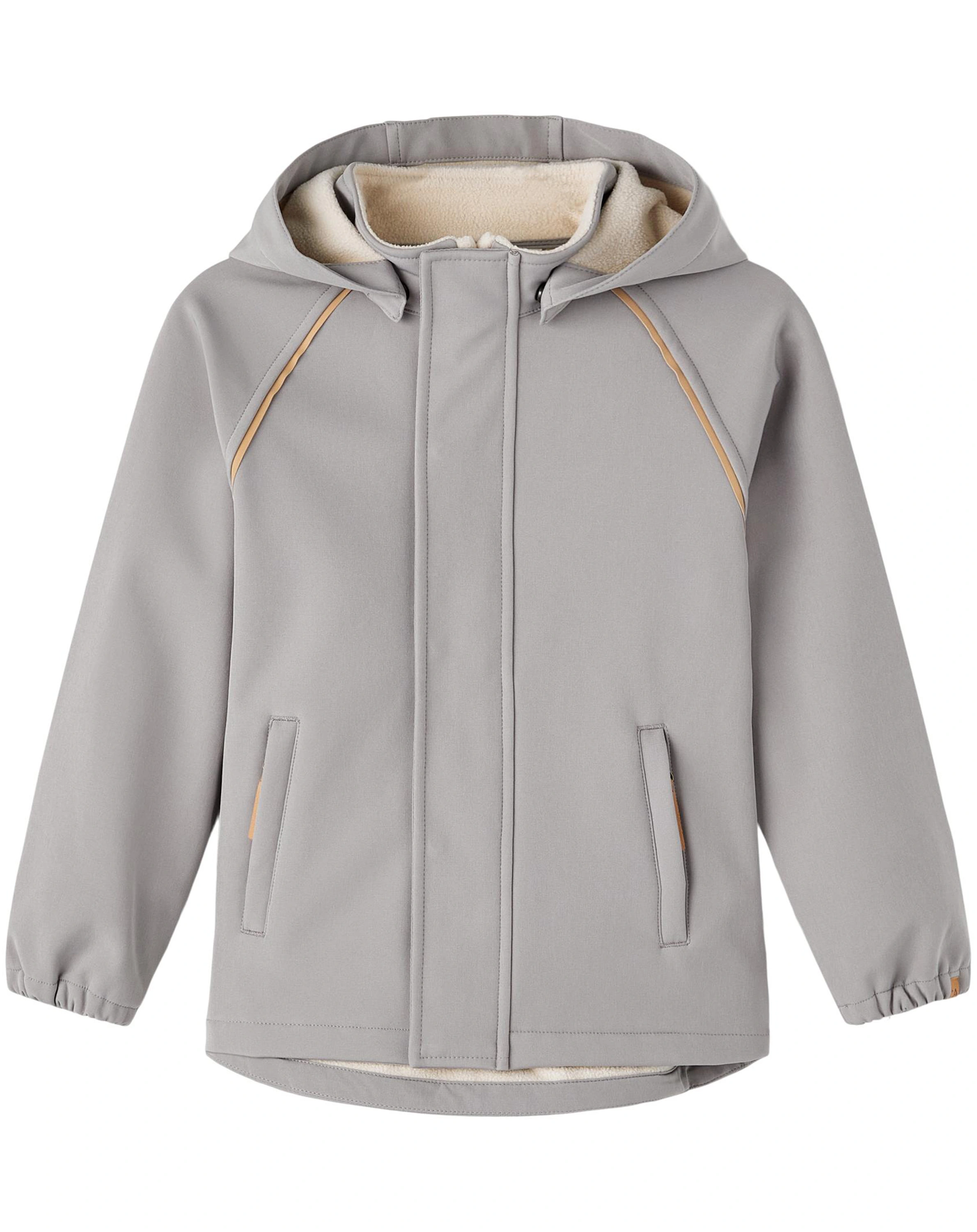 Softshelljacke NMNLAALFA SOLID mit Innenfleece in wet weather