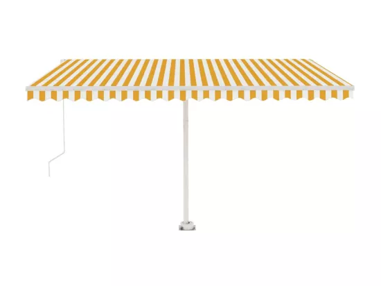 Auventanuel rétractable sur pied 450x350 Jaune/Blanc