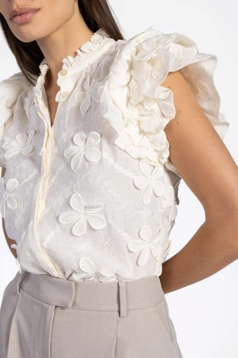 Aaiko witte dames blouse