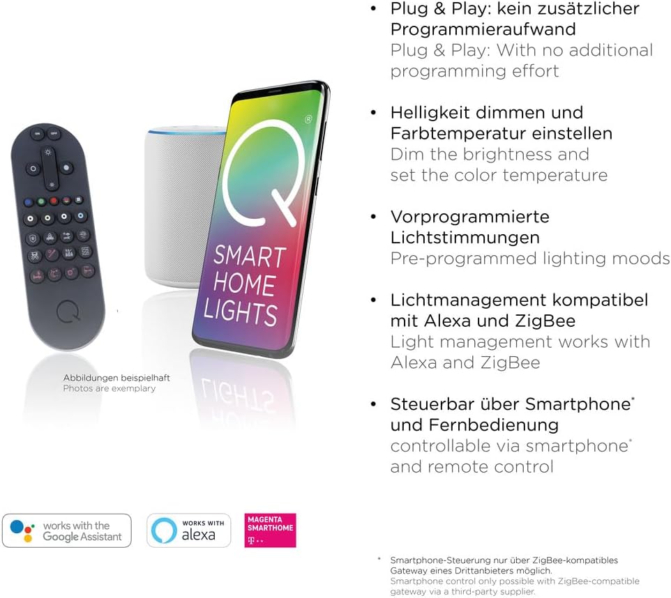 Paul Neuhaus LED Deckenleuchte smarthome Akustik Paneel Echtholzfurnier Eiche natur, Fernbedienung CCT warmweiß – kaltweiß (60cm rund)