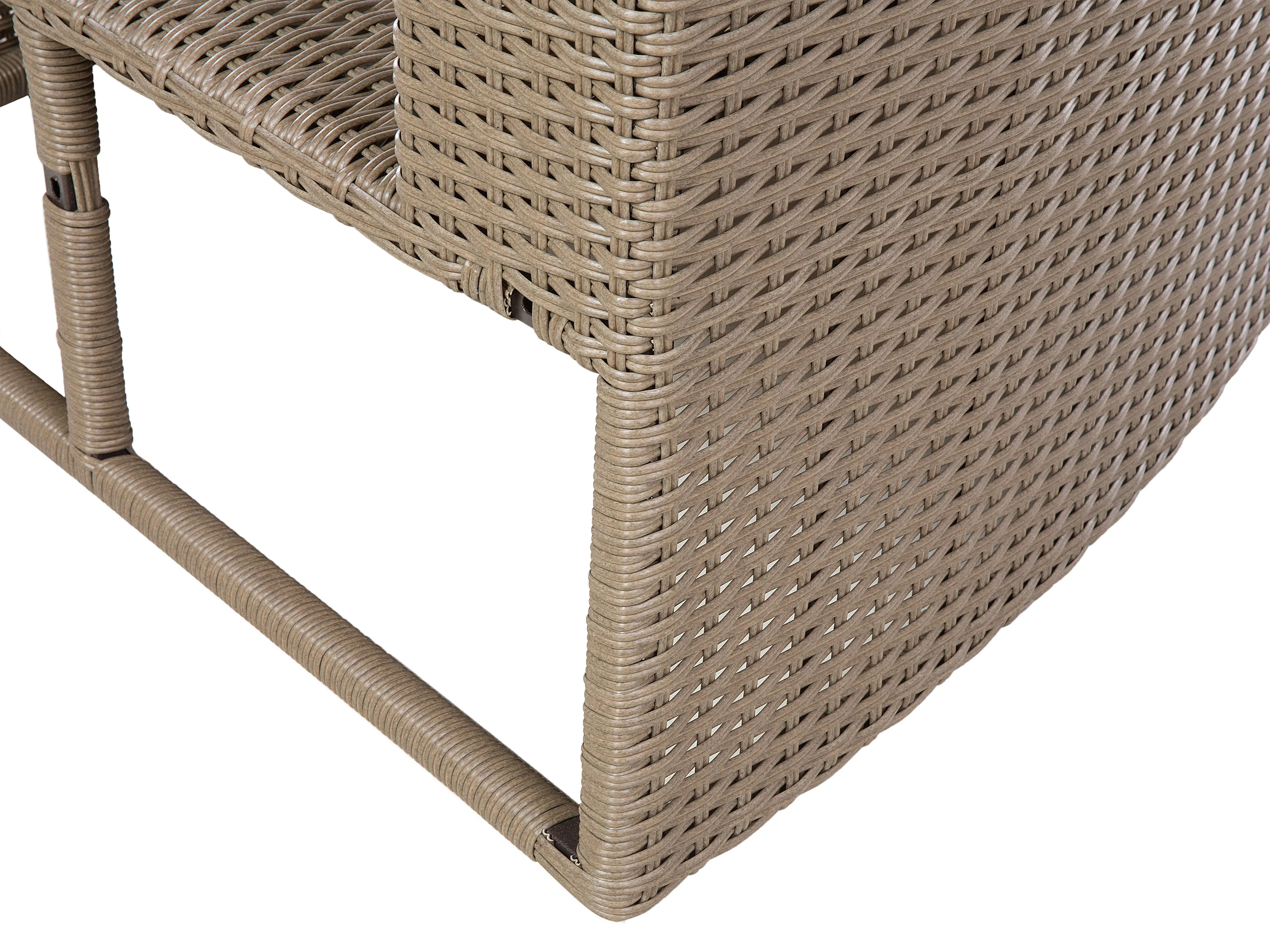 Loungeset met tafel 9-zits SEVERO PE rotan Bruin