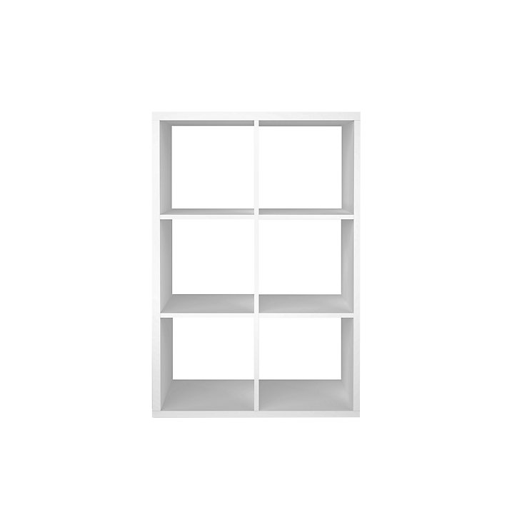 Étagère modulable 6 cubes GoodHome Mixxit blanc