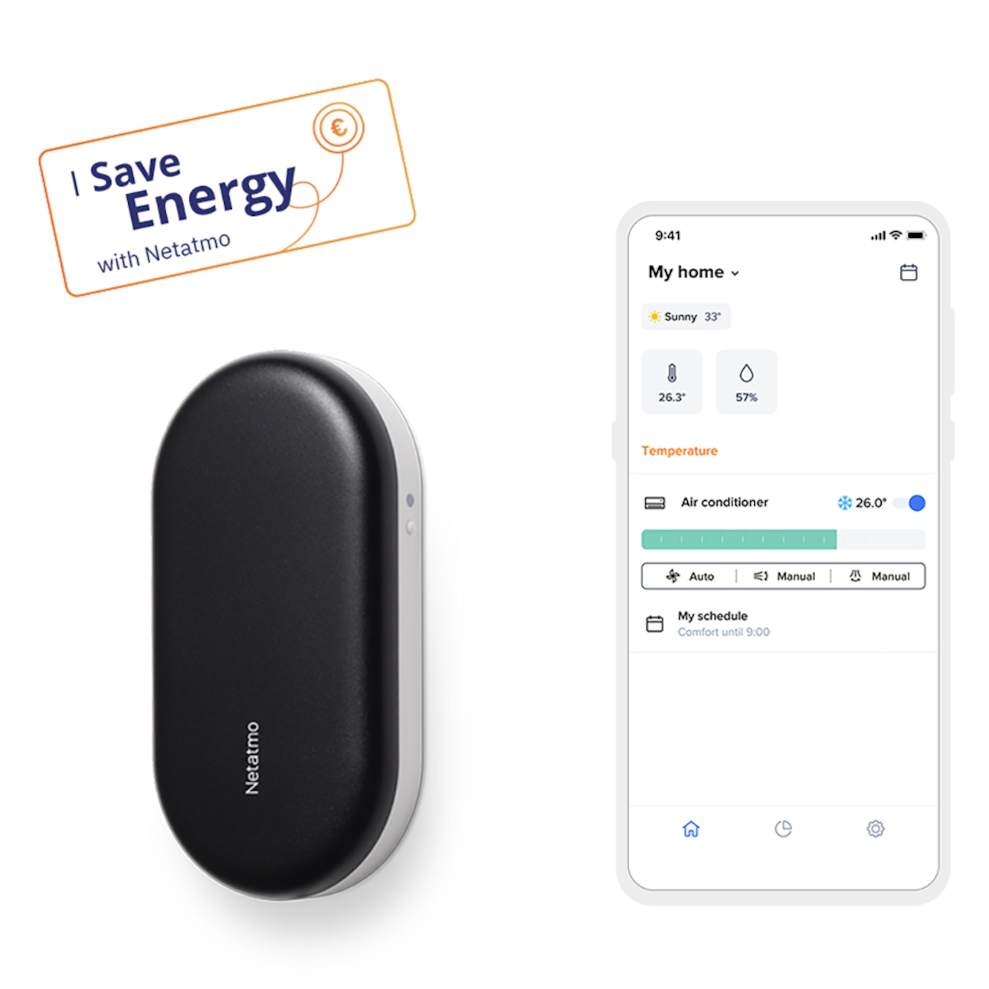 Netatmo AC-controller Fjernstyring for luftvarmepumpe og AC
