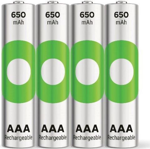 GP ReCyko Rechargeable AAA batterijen 650mAh - 4 stuks