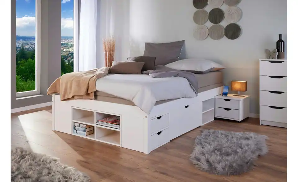 Funktionsbett-Gestell Till Weiß 140 cm