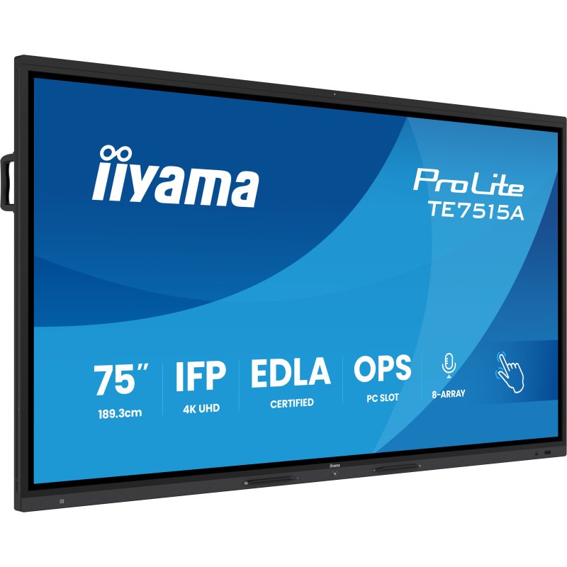 iiyama TE7515A-B1AG Écran d'affichage dynamique Écran plat interactif 190,5 cm (75