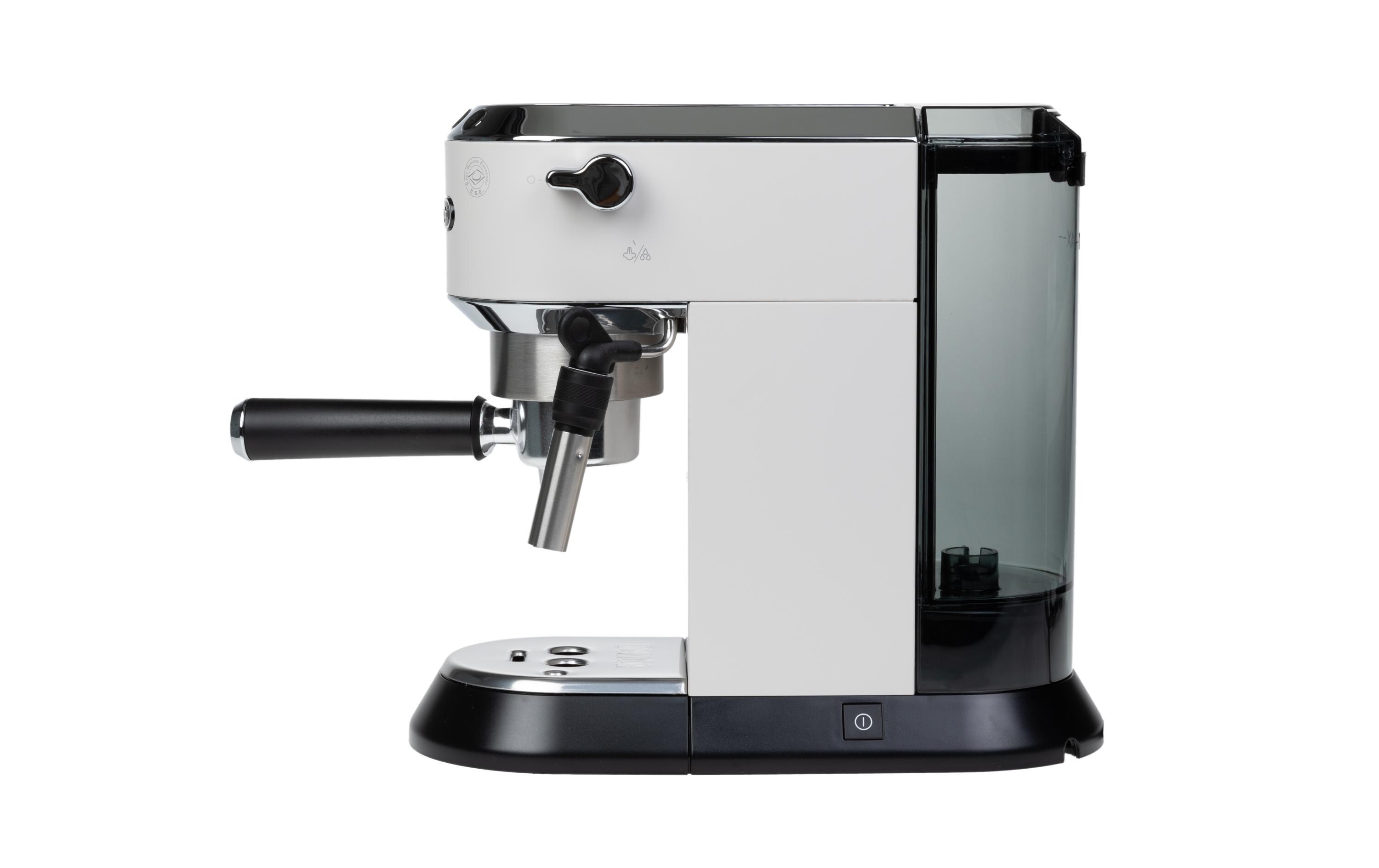 Siebträgermaschine Dedica EC 685.W Weiss<br>Kompakte Kaffeemaschine im Metallic-Look mit Siebträger