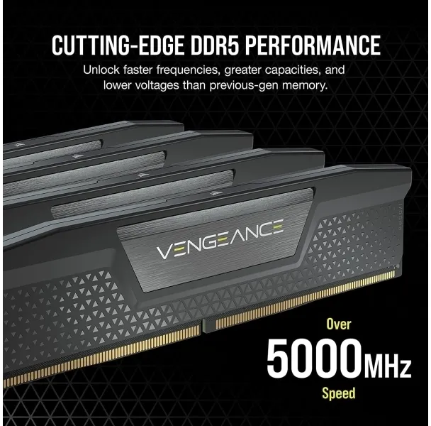 CORSAIR Vengeance - DDR5 - sæt - 32 GB: 2 x 16 GB - DIMM 288-PIN - 6800 MHz / PC5-54400 - CL40 - 1.4 V - sort