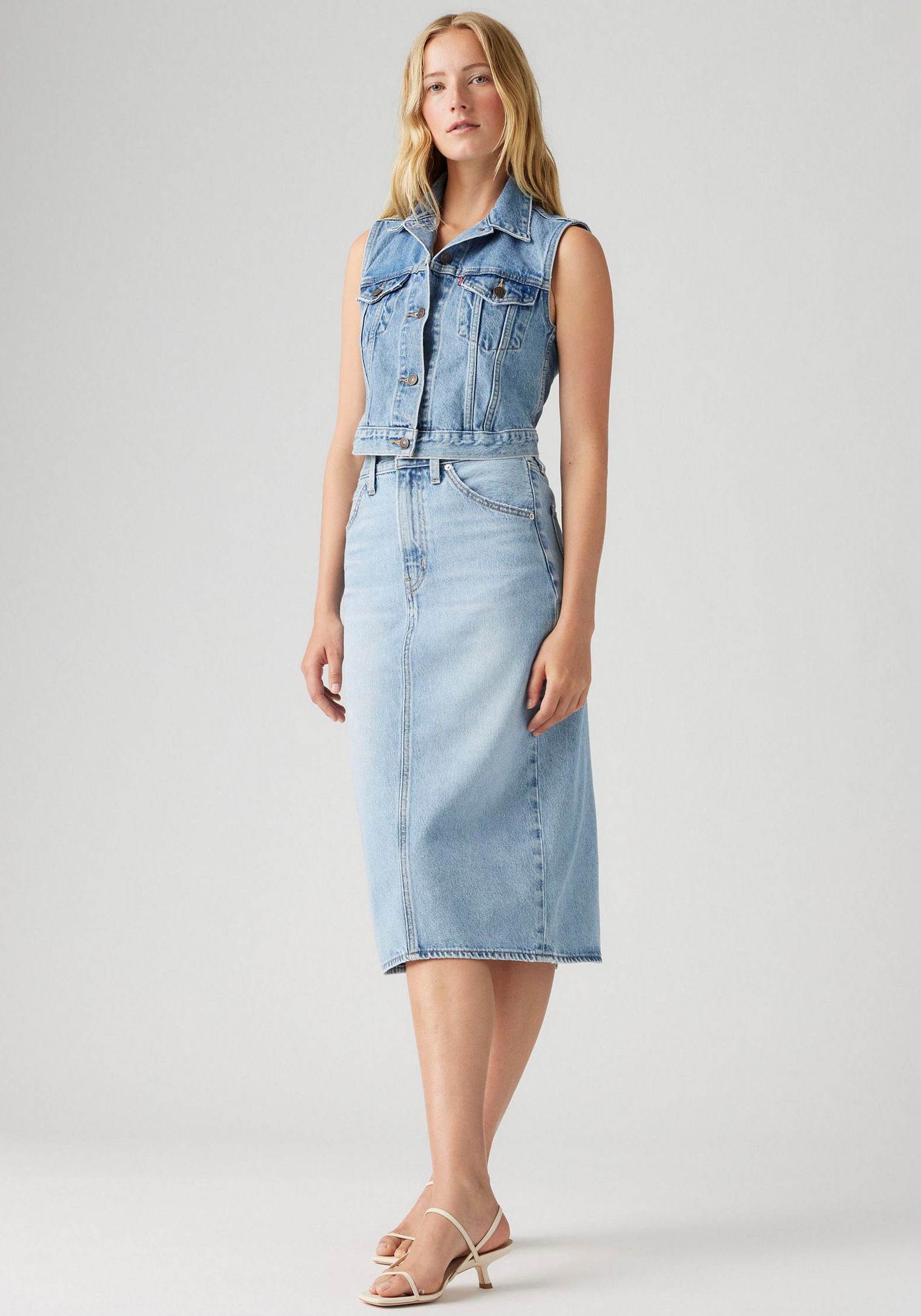 Levi's® Jeansrock »HR BACK SLIT SKIR«, mit Schlitz hinten