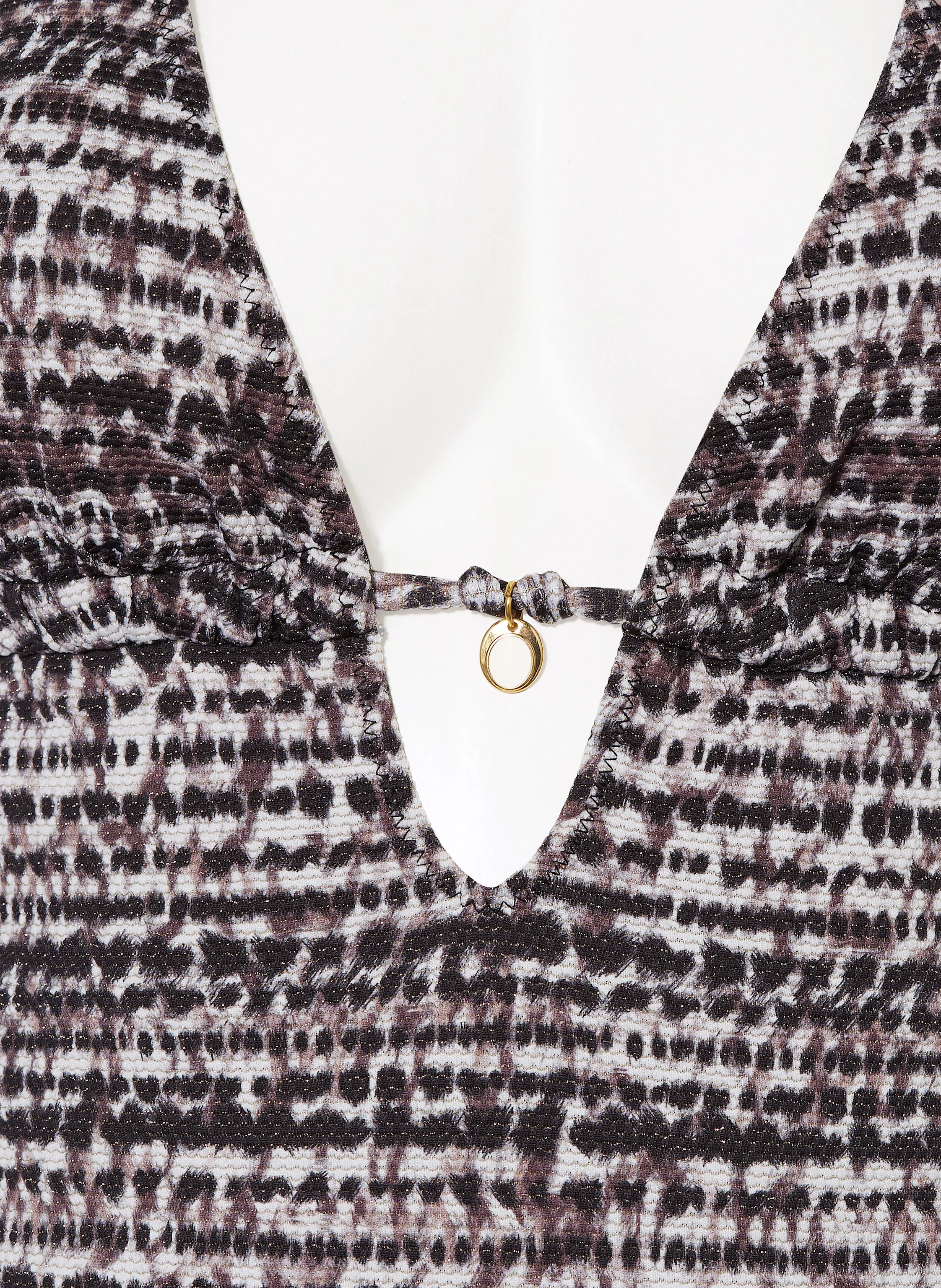 BANANA MOON COUTURE Neckholder-Badeanzug MIRAGE KLOKOA mit Glitzergarn