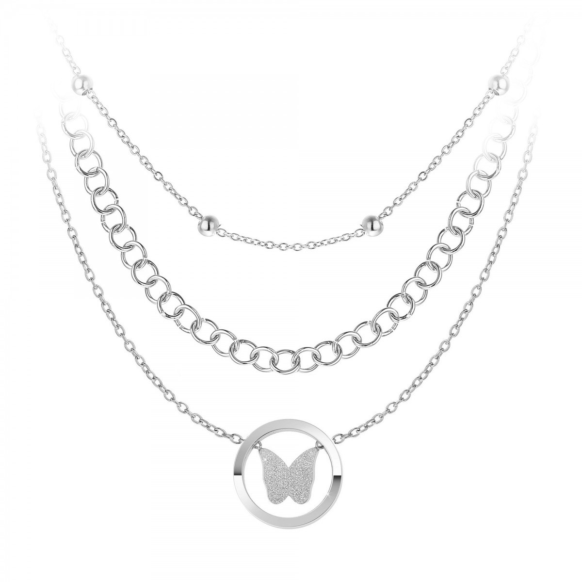 Lot de 3 colliers SC Crystal