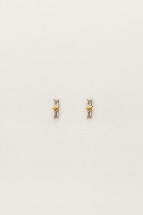 Studs ster met strass