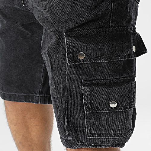 Short Cargo Jean Noir