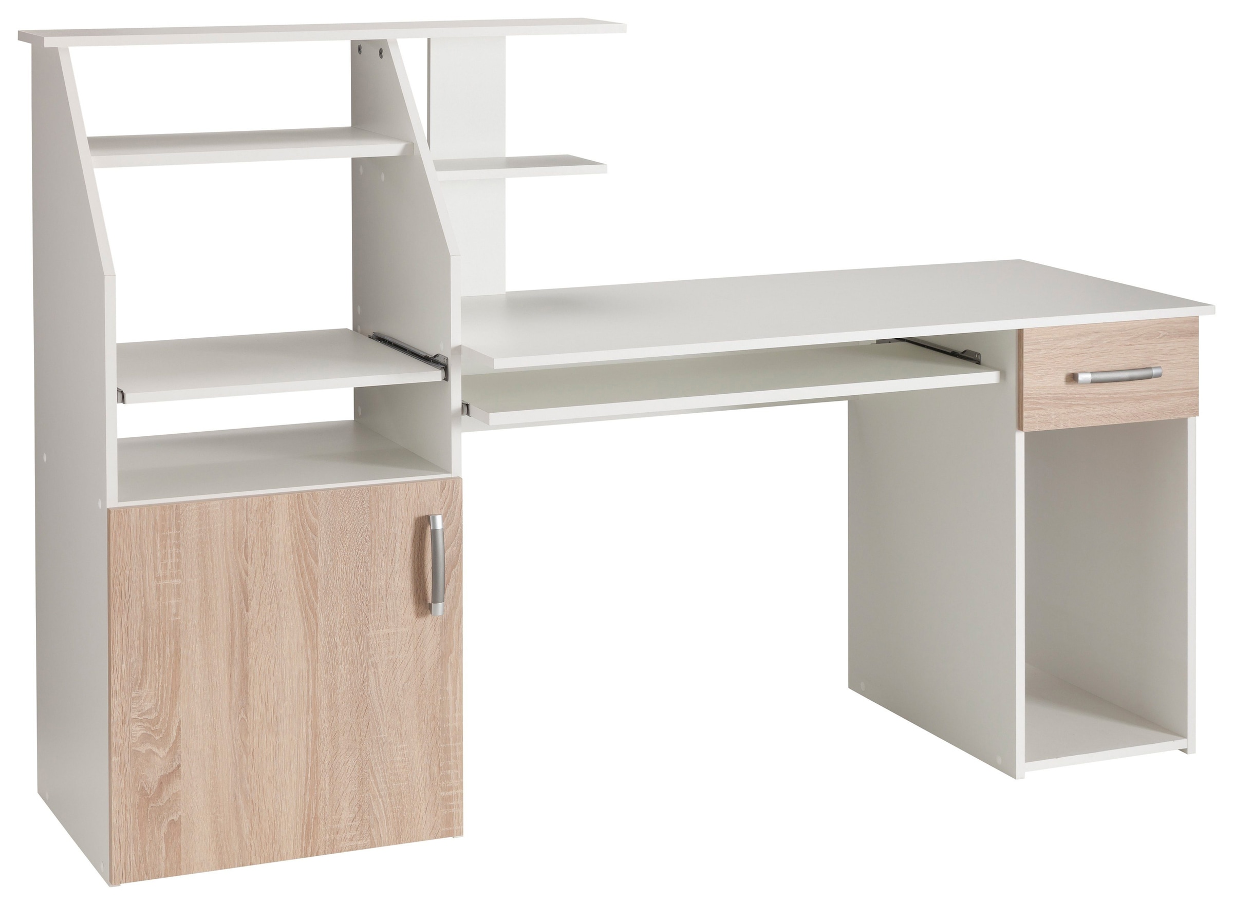 VOGL Möbelfabrik Schreibtisch »Don« mit Tastatur- & Druckerauszug, Breite 137,5 cm, Made in Germany