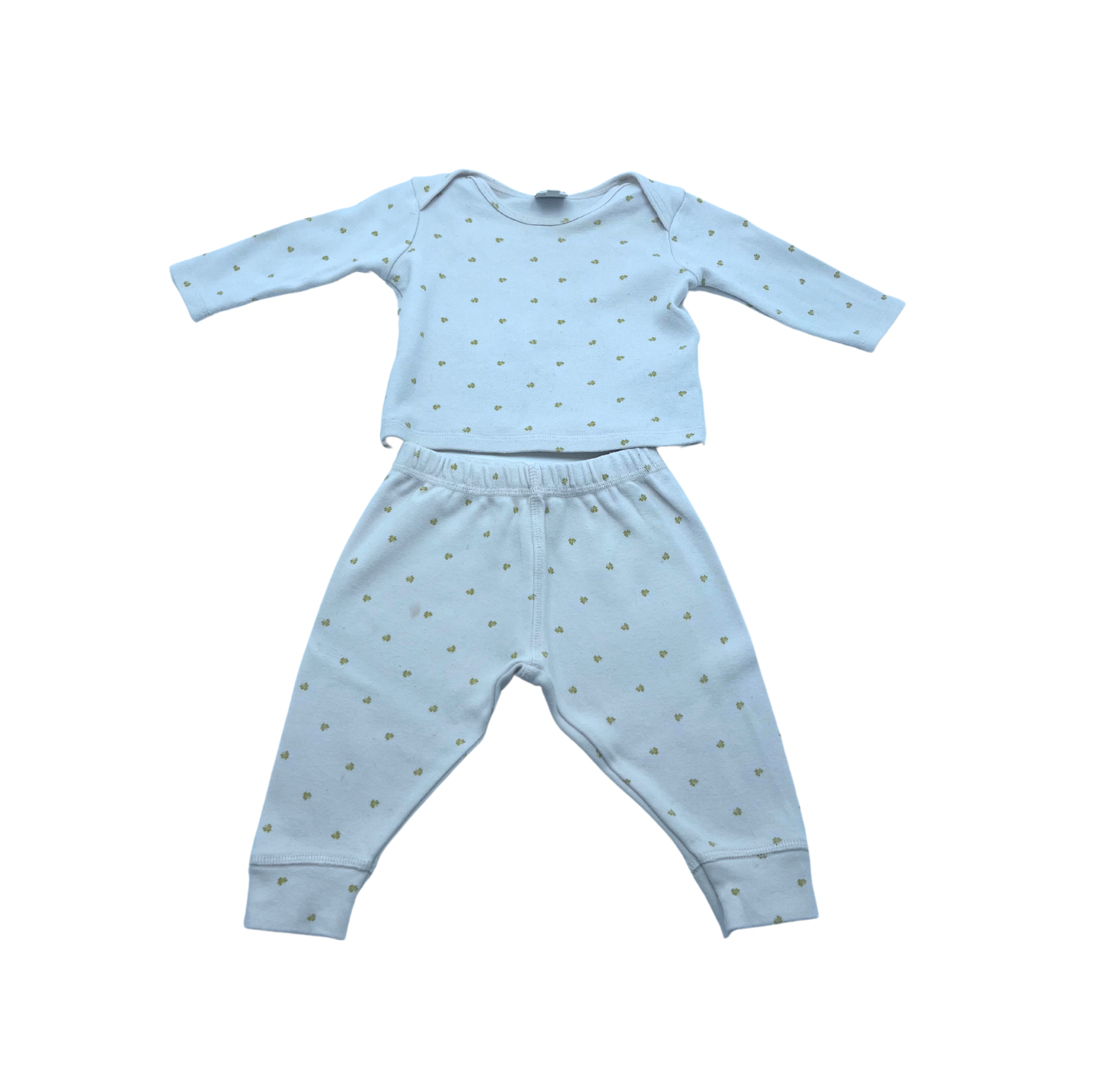Pyjama bébé blanc - 6 mois | Blanc