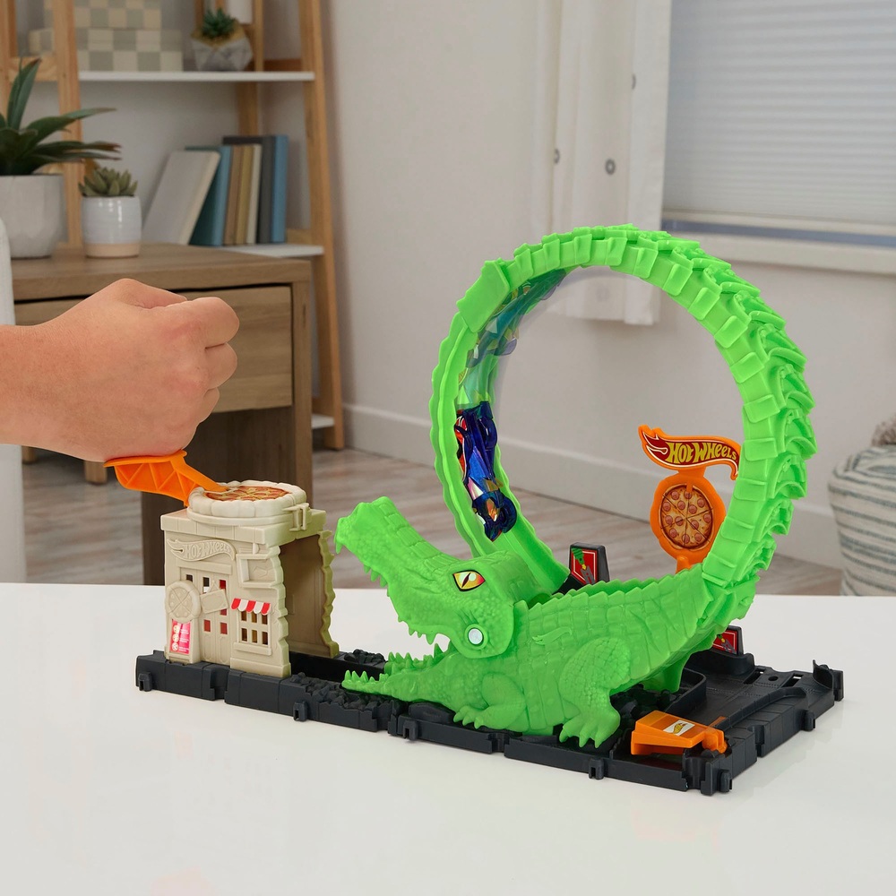 Hot Wheels City Gator Loop Attack Spielset
