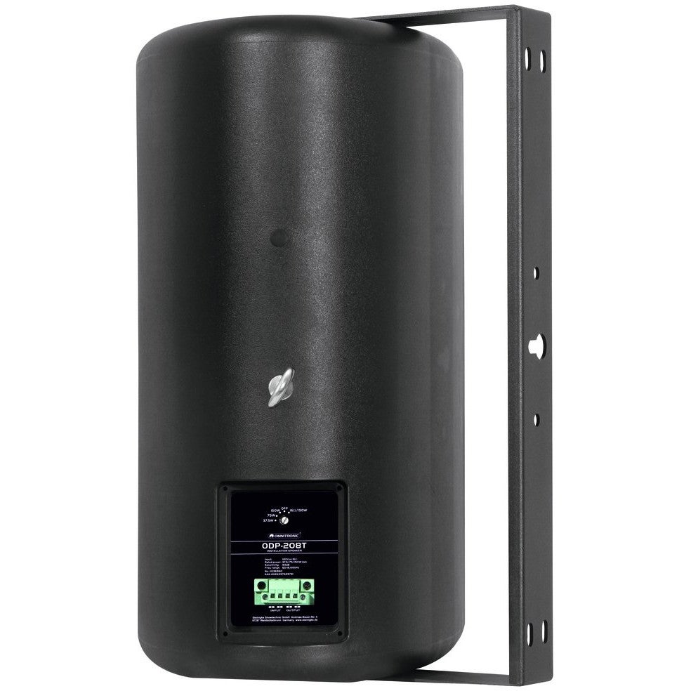 Omnitronic ODP-208T 8 inch installatiespeaker, zwart