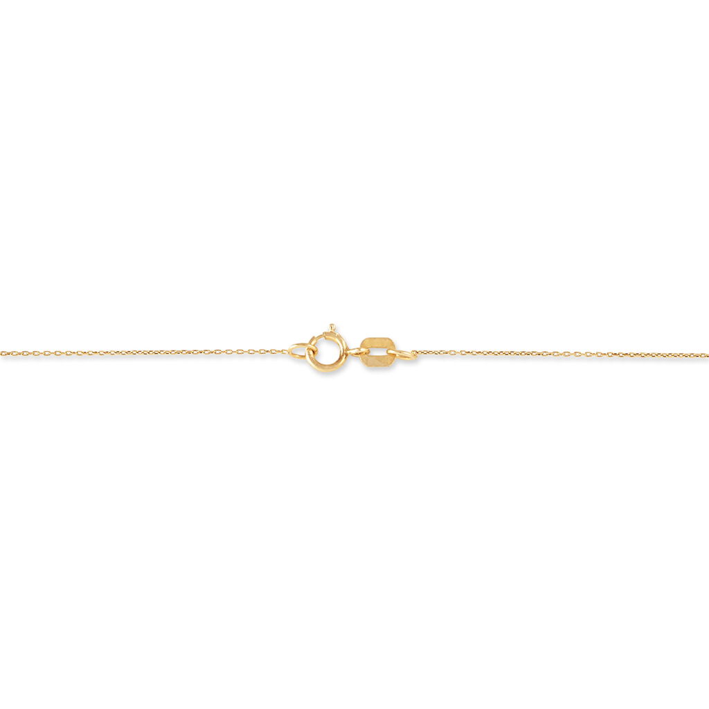 Collier Double Ajoure Or Jaune Perle De Culture