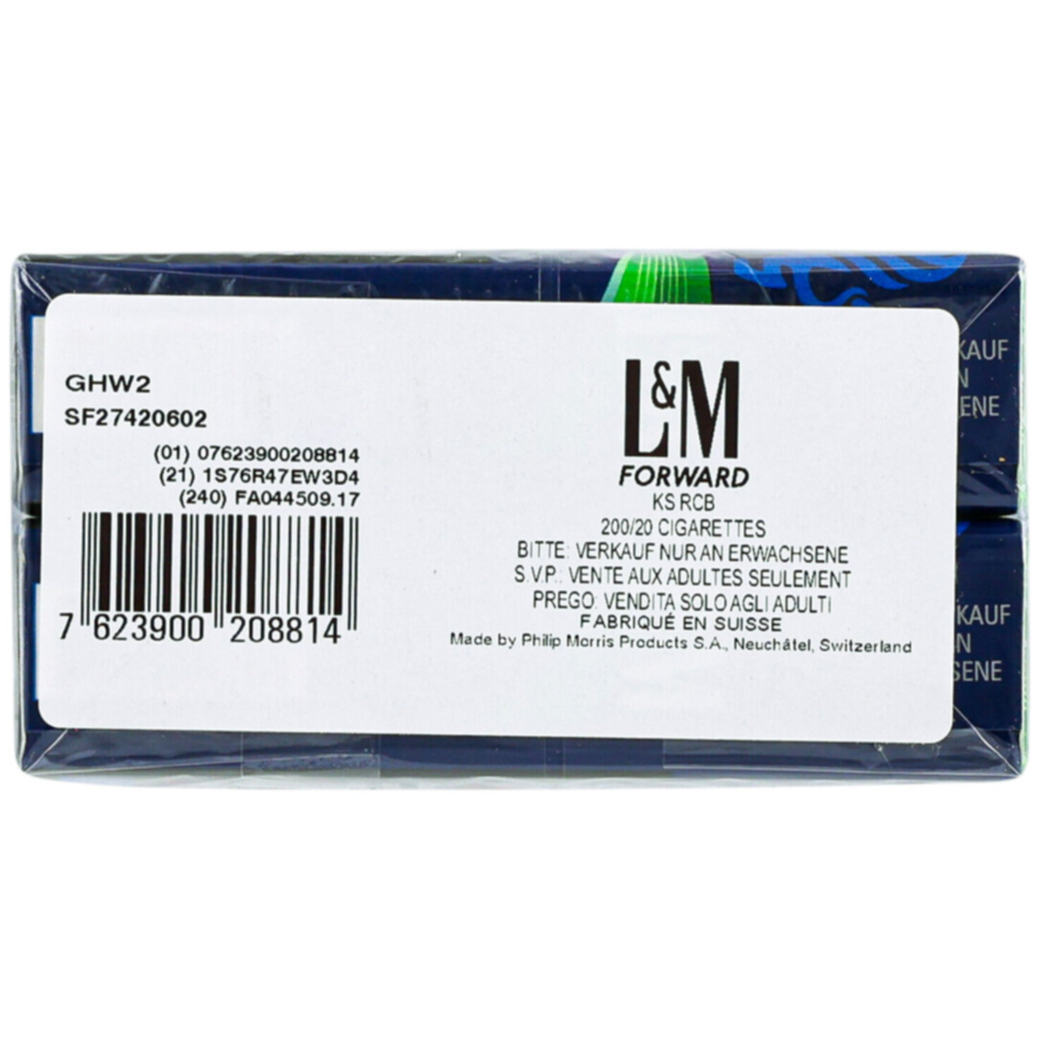 L&M Zigaretten Forward Box Stange