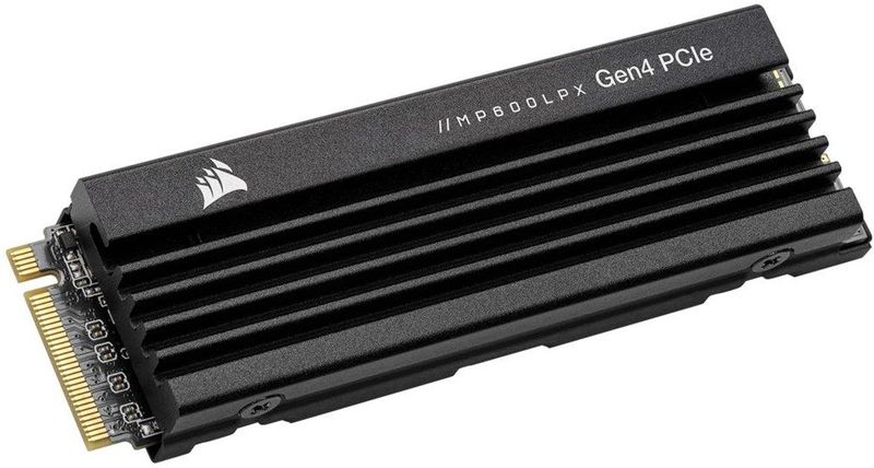 Corsair CSSD-F1000GBMP600PLP MP600 PRO LPX 1TB M.2 NVMe PCIe x4 Gen4 SSD - Geoptimaliseerd voor PS5 (Tot 7,100MB/sec Sequential Read-Snelheden, 6,800MB/sec Sequential Write-Snelheden) Zwart