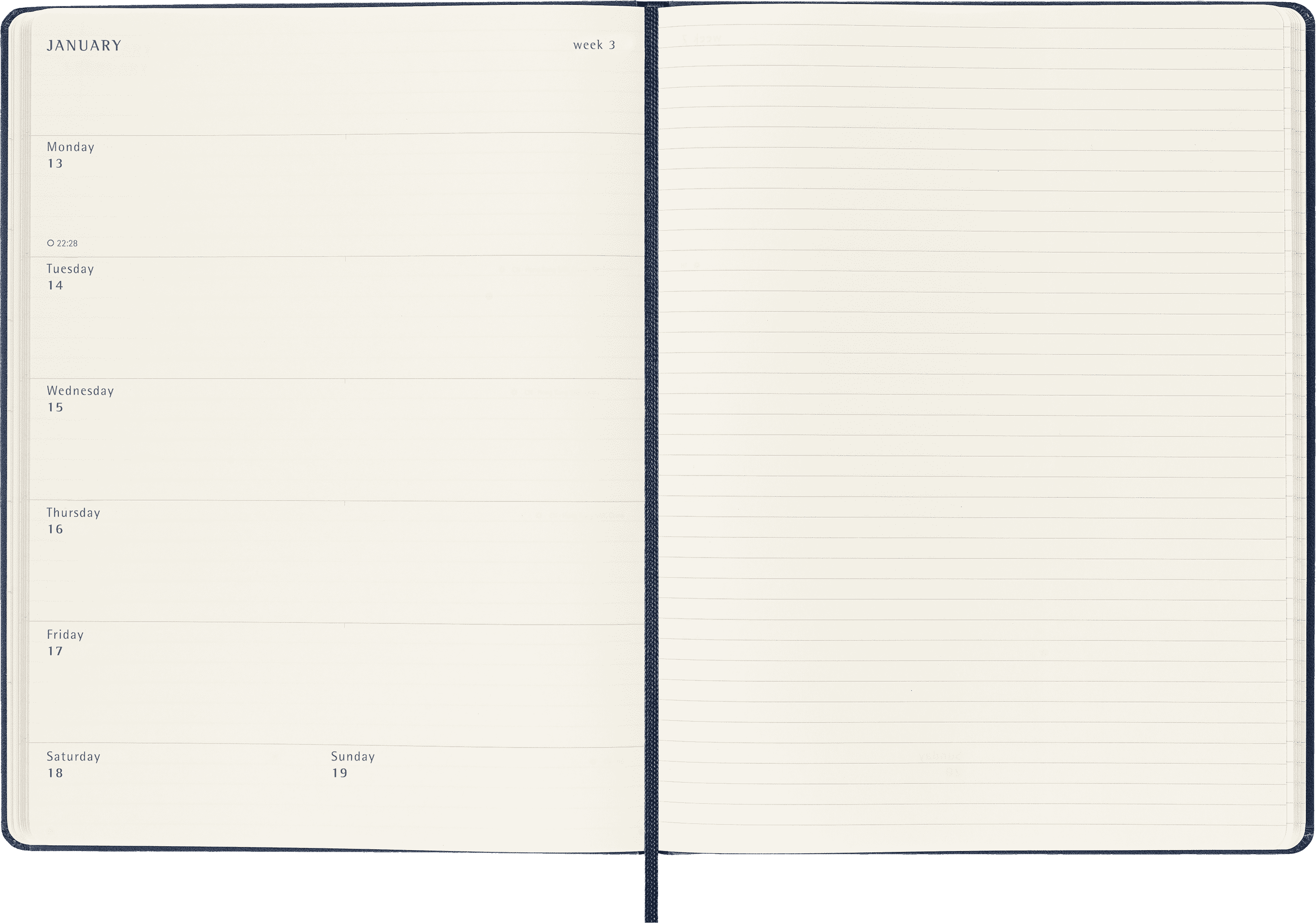 Classic Planner 2025 XL Weekly, hard cover, 12 months