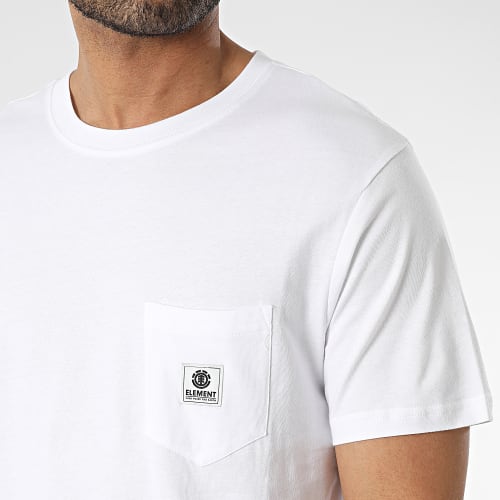 Tee Shirt Poche Basic Blanc