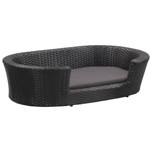 Cama de cachorro de design exclusivo na cor preta.