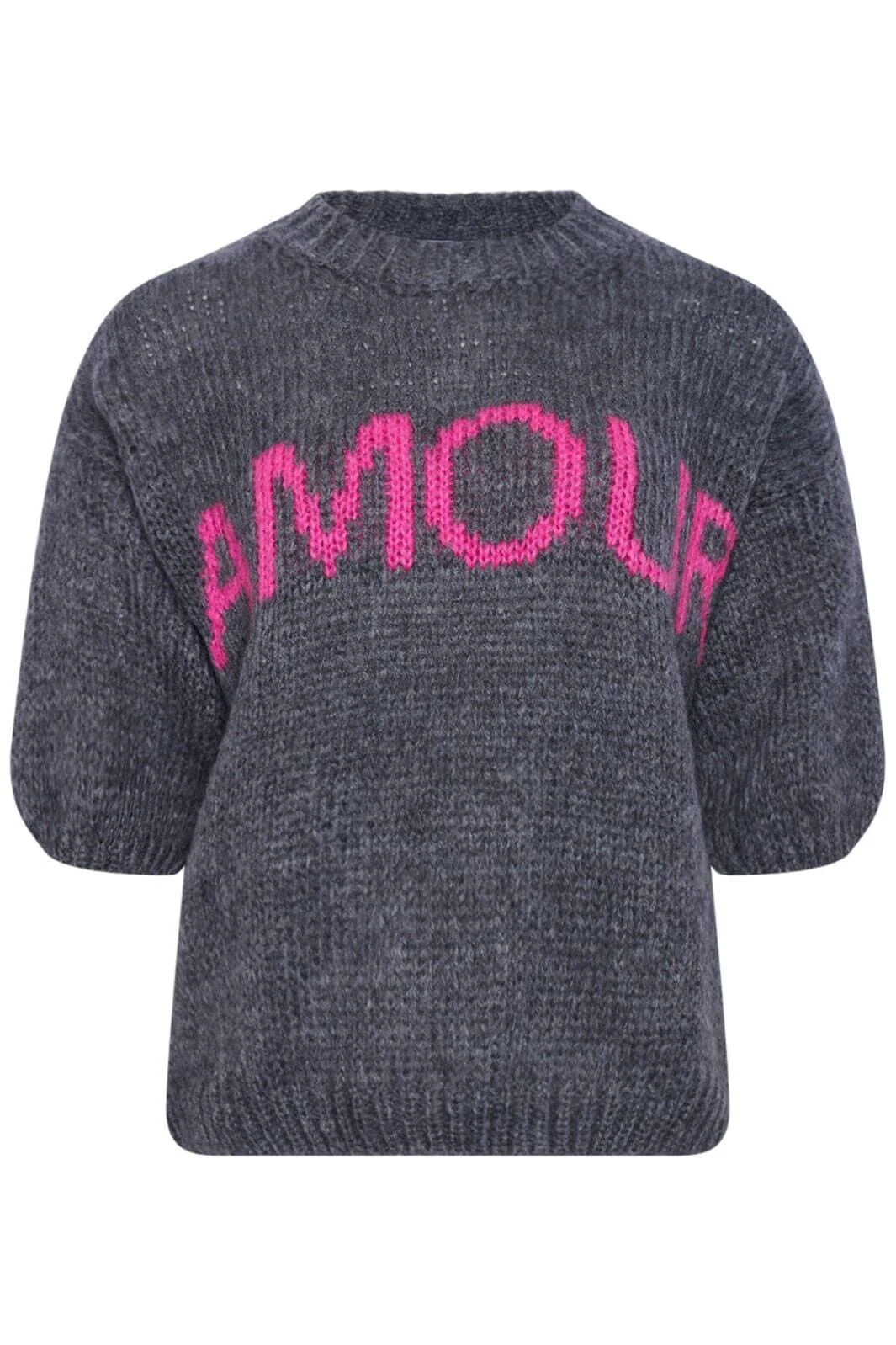 Noella Amour Knit 1033 dark grey pink combo