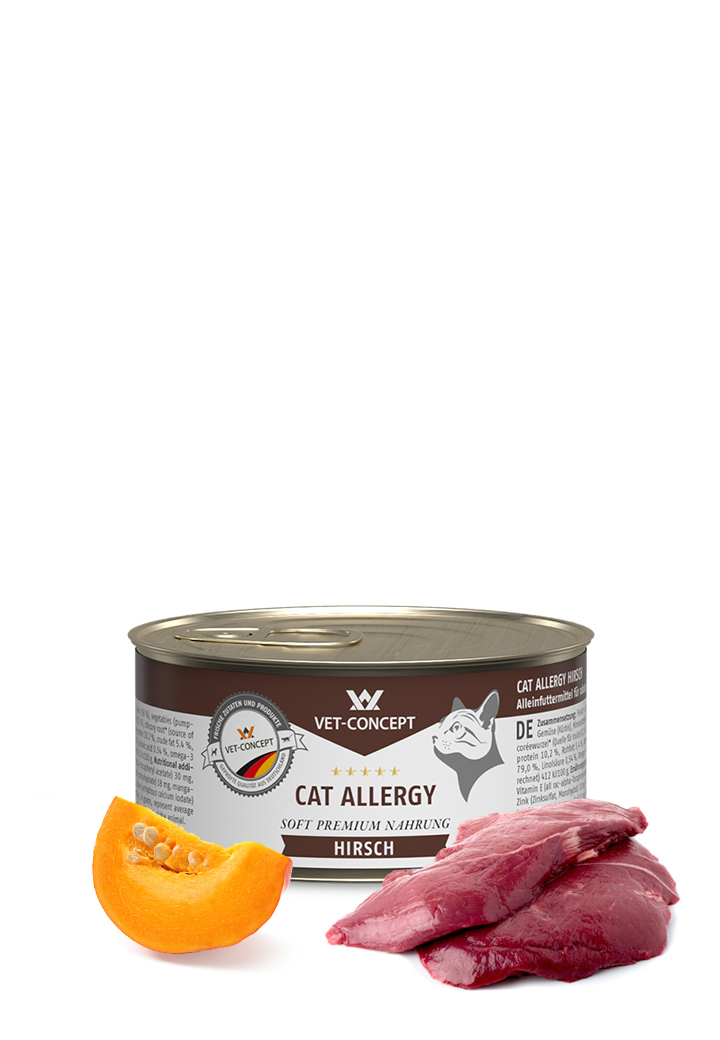 Katzenmenü Cat Allergy Hirsch