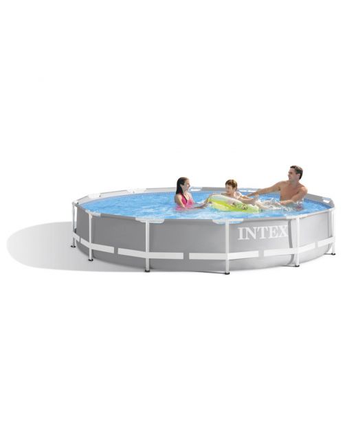 Intex Prism Frame Pool - Ronde Frame Baden - 305x76 cm 4485 l Grijs