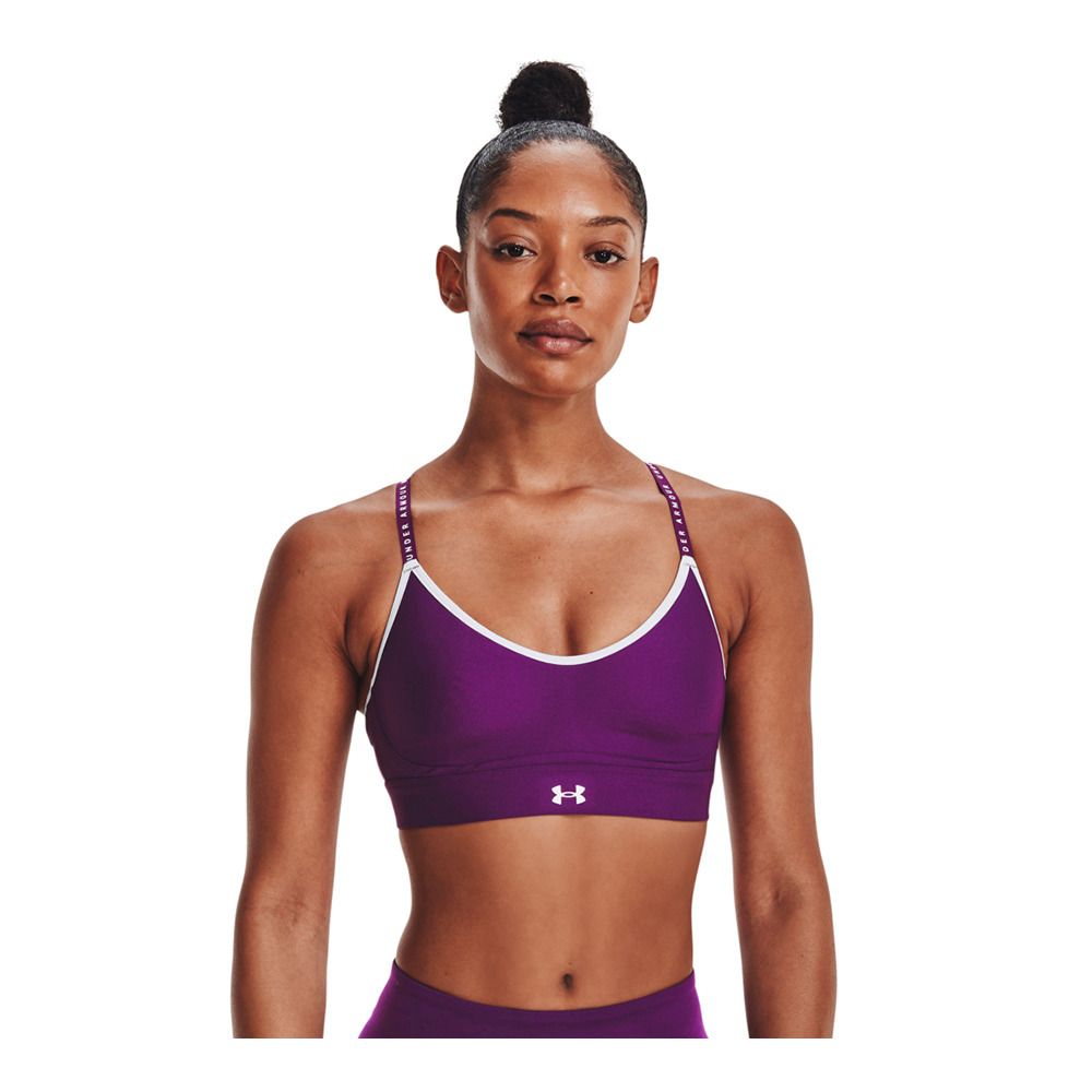 Under Armour INFINITY COVERED LOW - Brassière Femme purple