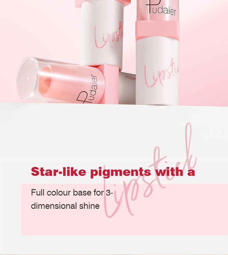 Pudaier - Glanzende metallic parelmoer lippenstift - 10 kleuren