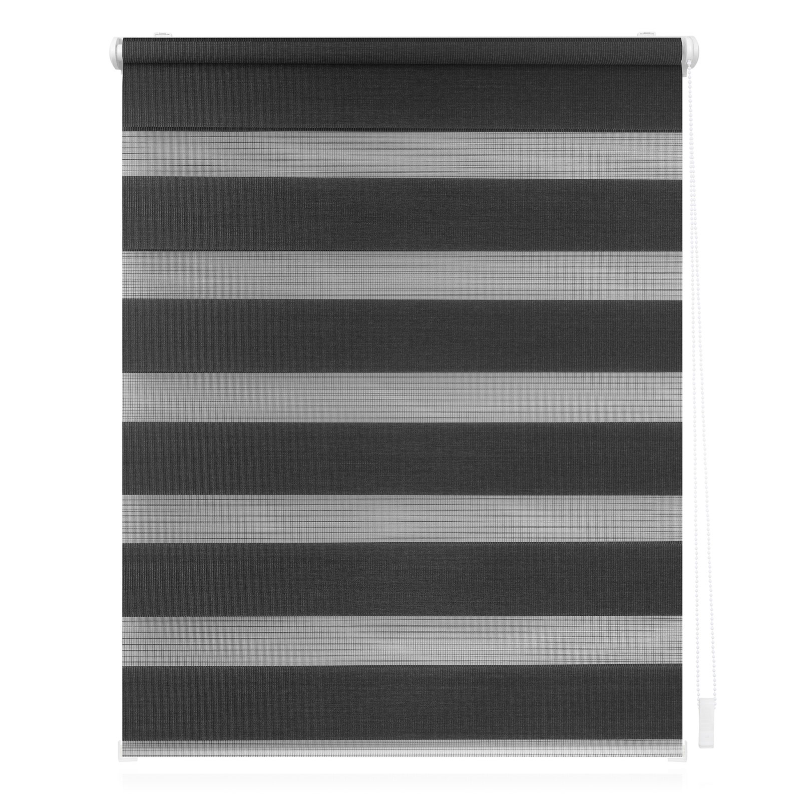LICHTBLICK Doppelrollo - anthrazit - klemmbar - 45x150 cm