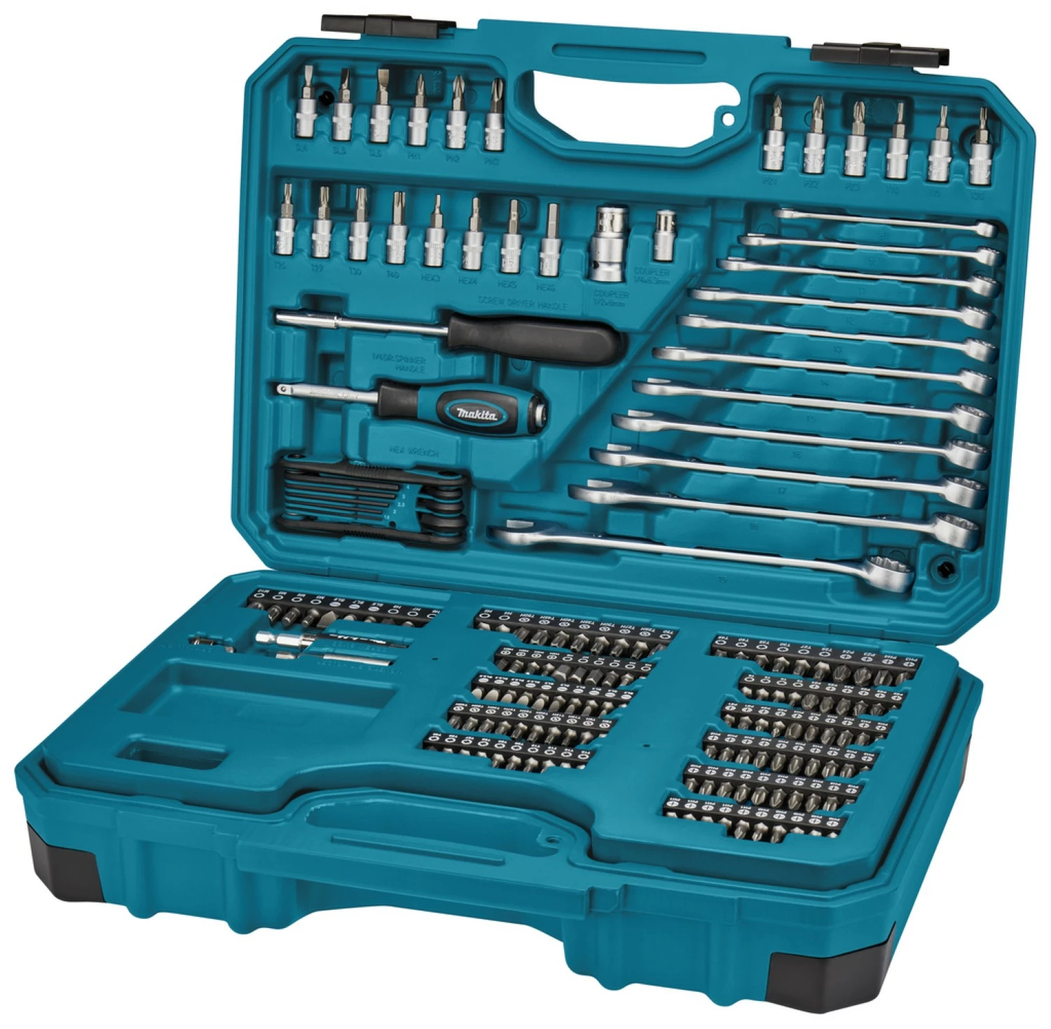 Makita E-10883 Gereedschapset in koffer - 221-delig