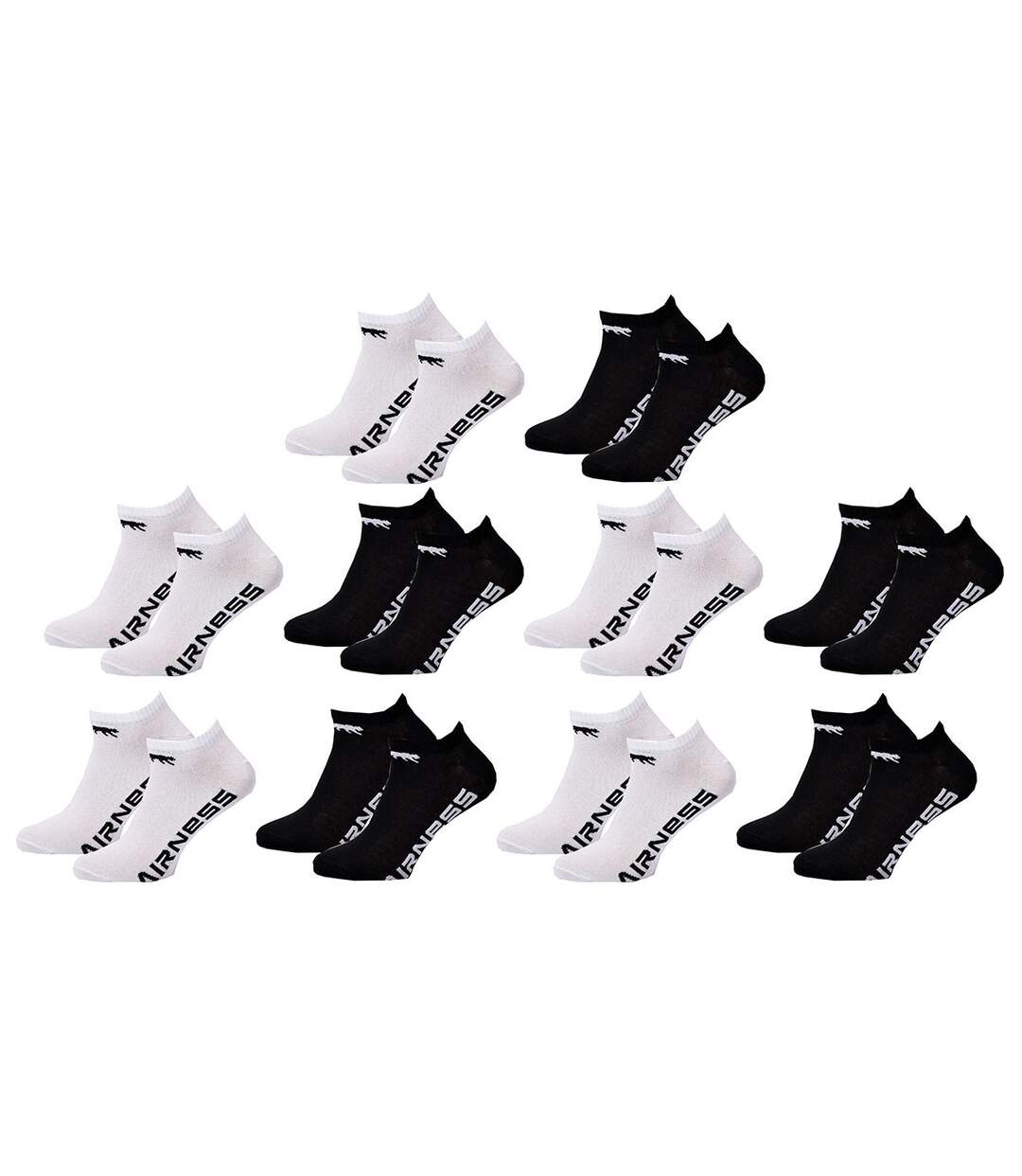 Chaussettes Homme AIRNESS Qualité et Confort-Assortiment modèles photos selon arrivages- Pack de 10 Paires SNEAKERS 21482