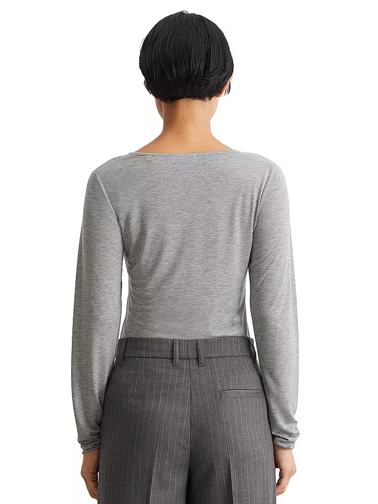 MARC O'POLO Langarmshirt grau