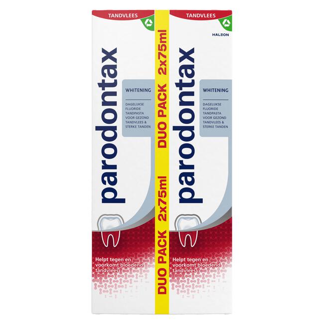 Parodontax Whitening Dagelijkse Tandpasta Tegen Bloedend Tandvlees 2x75 ML