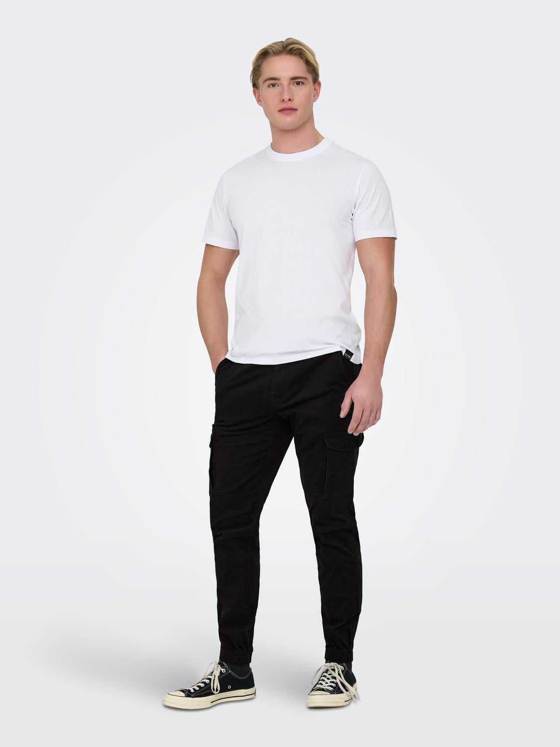 ONSCARTER Verjüngt Cargo-Hose Black