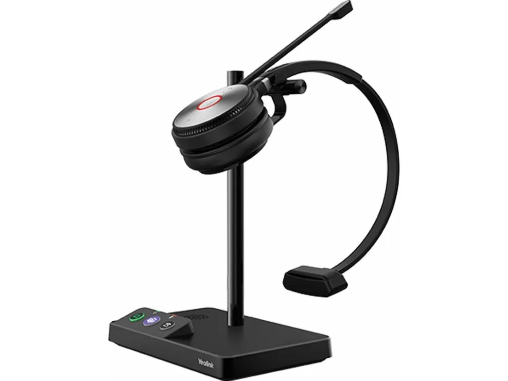 Yealink WH62 Mono - Til Microsoft Teams - headset - på øret - DECT - trådløs - Certified for Microsoft Teams