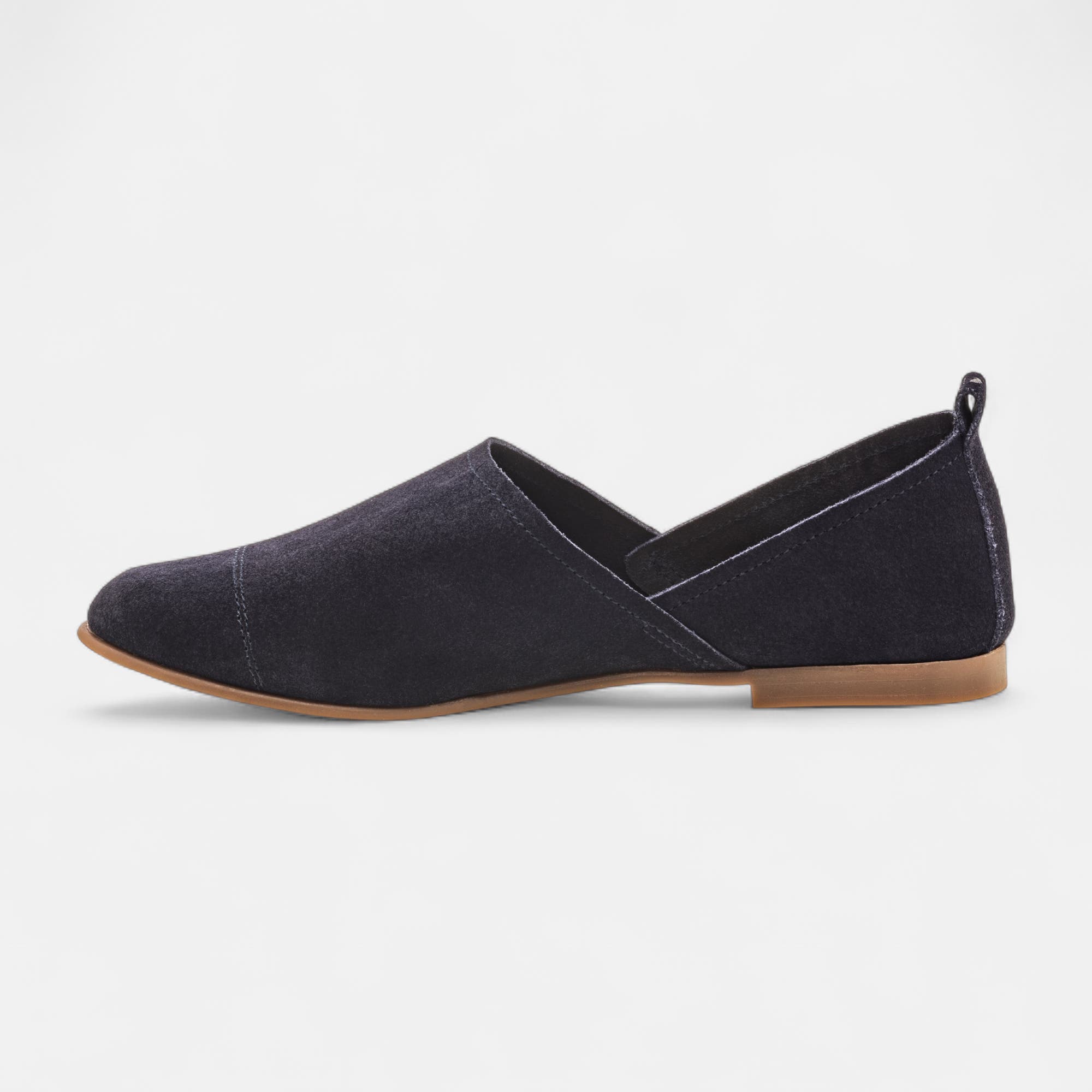 Mocassins Femme en cuir bleu marine