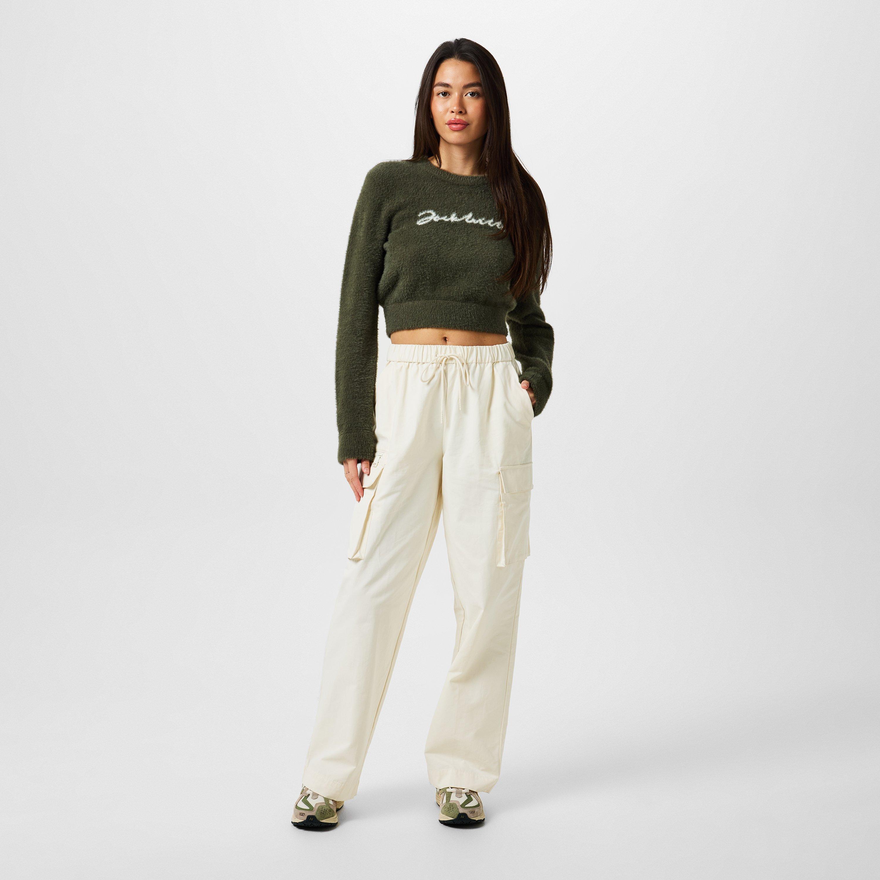 Jack Wills JW Knit Jacquard Cropped Sweatshirt