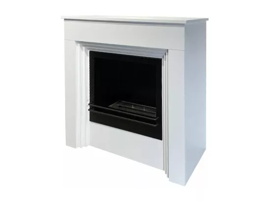 Cheminée à Bioéthanol BELLINI en Bois Blanc L96 x P35 x H96
