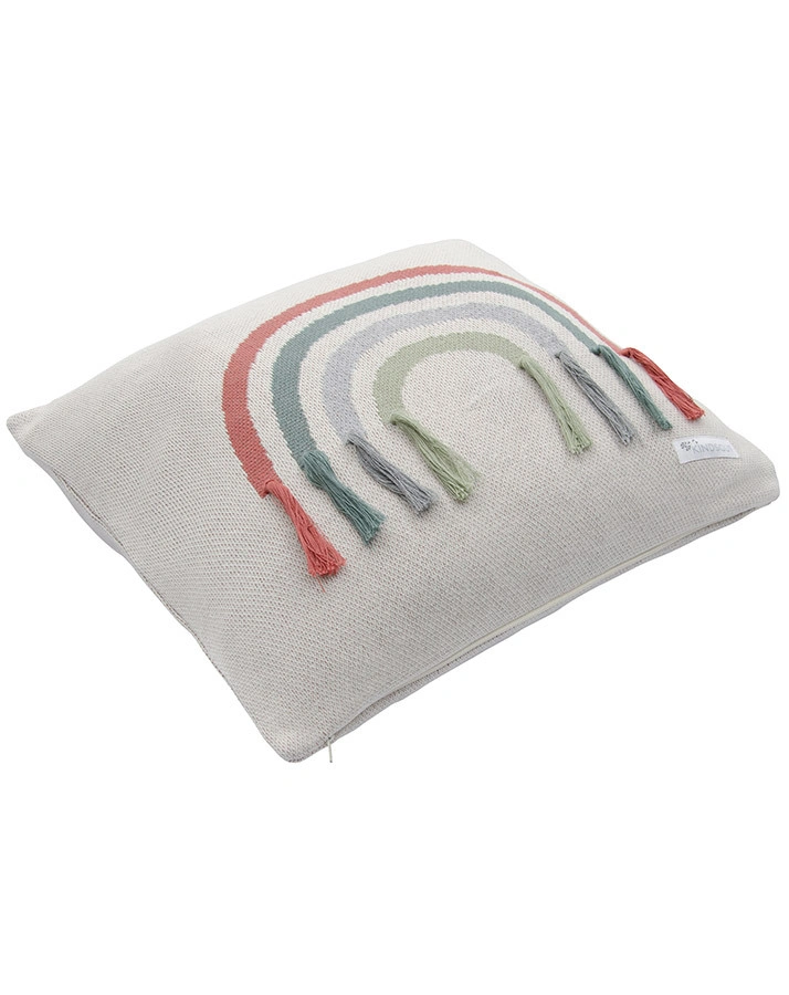 Kissenbezug REGENBOGEN (45x45) in grau
