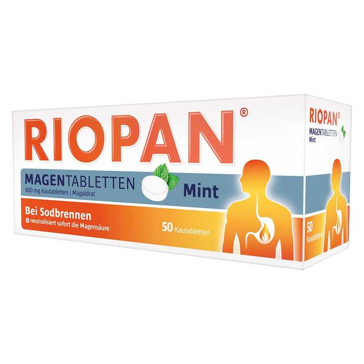 Riopan Magen Tabletten Mint 800 mg Kautabletten, 50 St