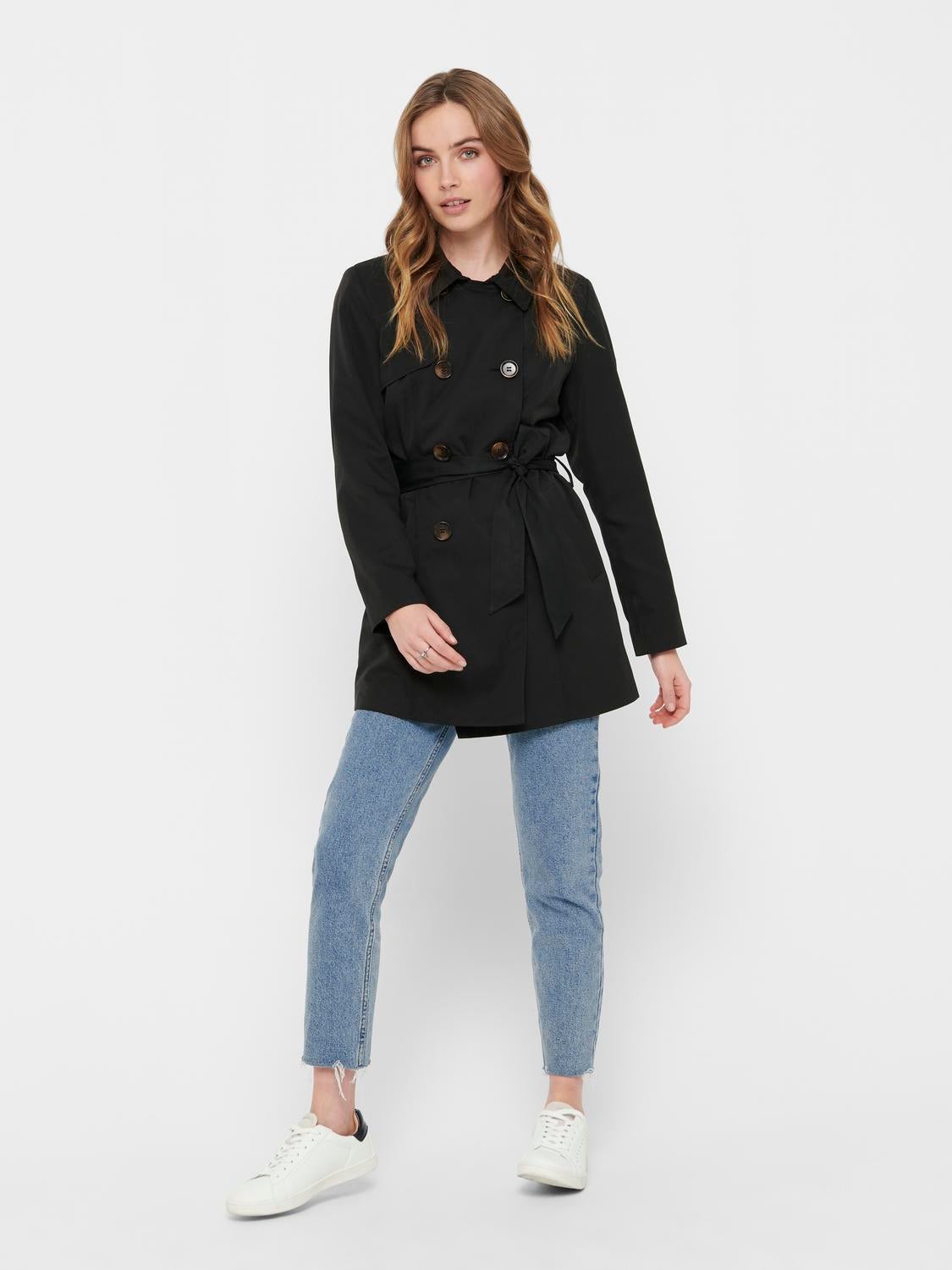 ONLVALERIE Trenchcoat Black