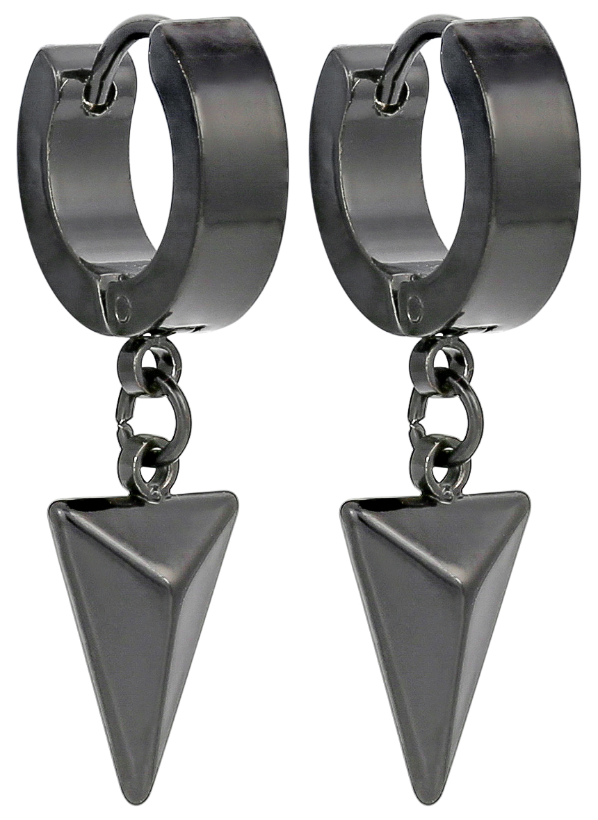 Herren Creolen - Black Triangle