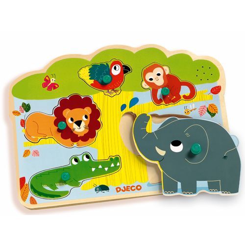 Djeco puzzel baobab met geluid (5st) DJ01708