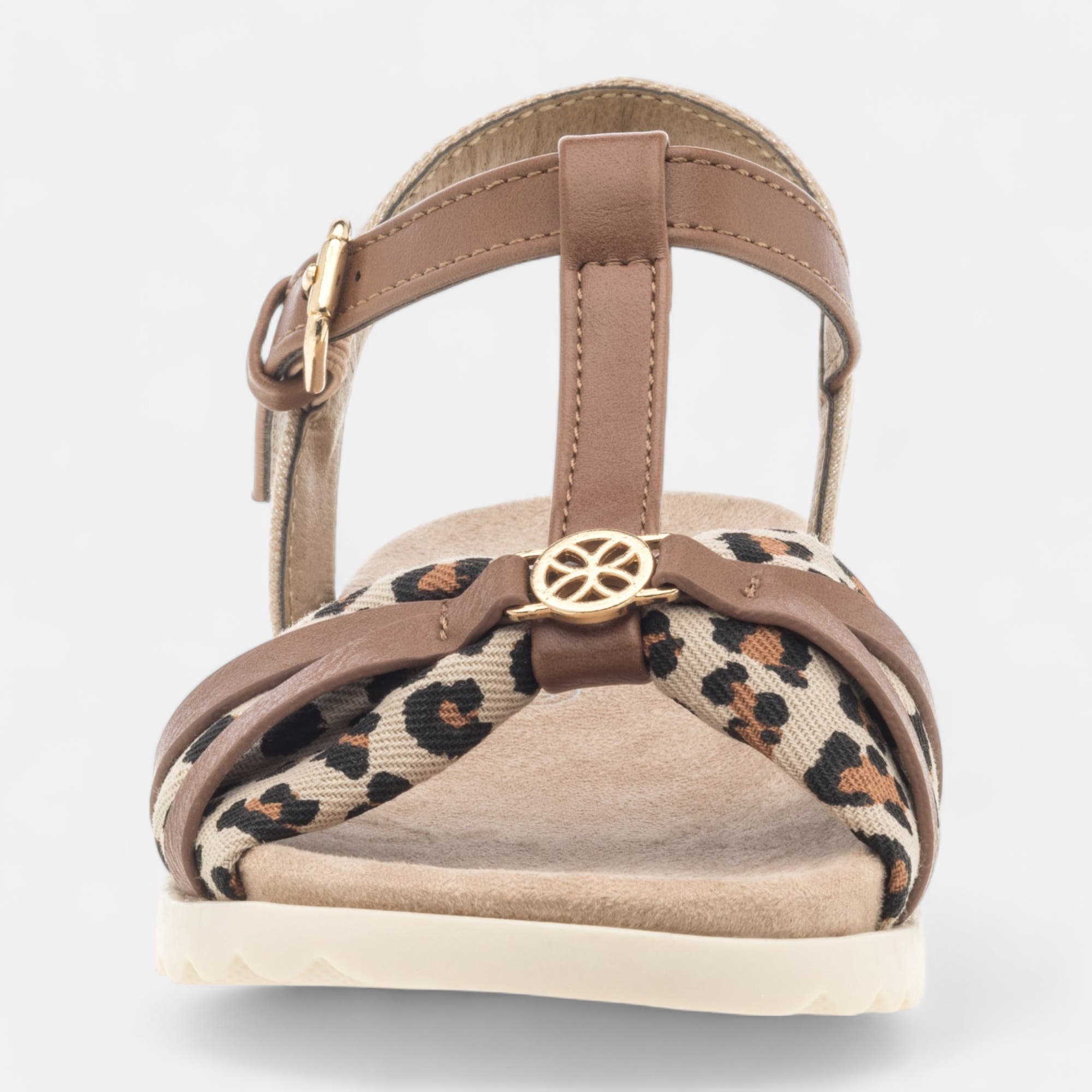 Nu-pieds Fille cognac